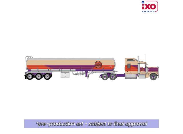 Pre-Order – 1976 Kenworth W900, Cowboy State with Tanker, various 1:64 IXO America Model (ixoU64TRTR010T) – ETA. October/November 2026