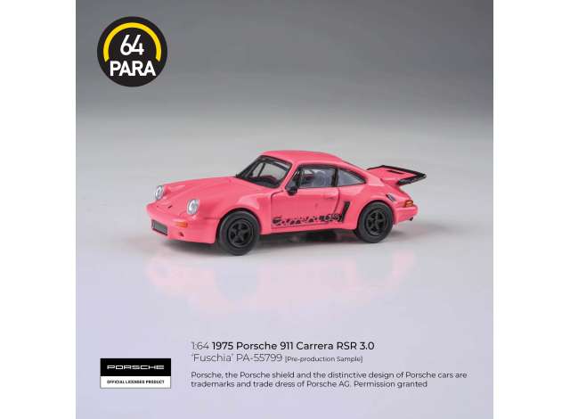 Pre-Order – 1974 Porsche 911 Carrera RSR 3.0 *Left hand drive*, fuschia 1:64 Para64 Model (pa55799) – ETA. July/August 2026