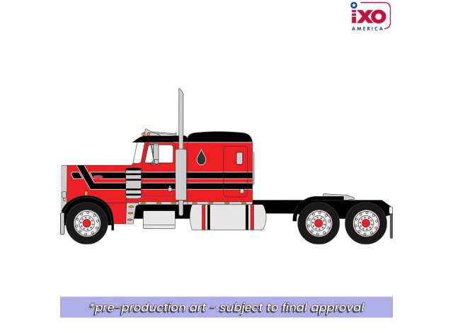 Pre-Order – 1973 Peterbilt 359, red/black 1:64 IXO America Model (ixoU64TR038) – ETA. January/February 2027