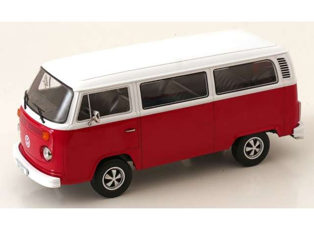 Pre-Order – 1972 Volkswagen T2b Bus with Fuchs rims, red/white 1:18 KK - Scale Model (KKDC181363F) – ETA. September 2026