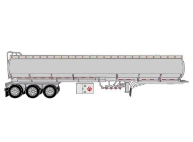 Pre-Order – Tridem Tanker Trailer, silver 1:64 IXO America Model (ixoU64TRLR004) – ETA. March 2027