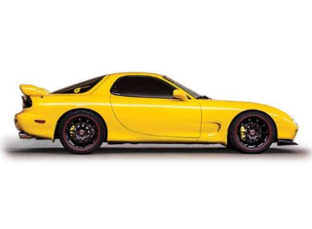 Pre-Order – 1991 Mazda RX-7, Competition yellow mica 1:64 IXO America Model (ixoU64RDC008-JC) – ETA. January/February 2027