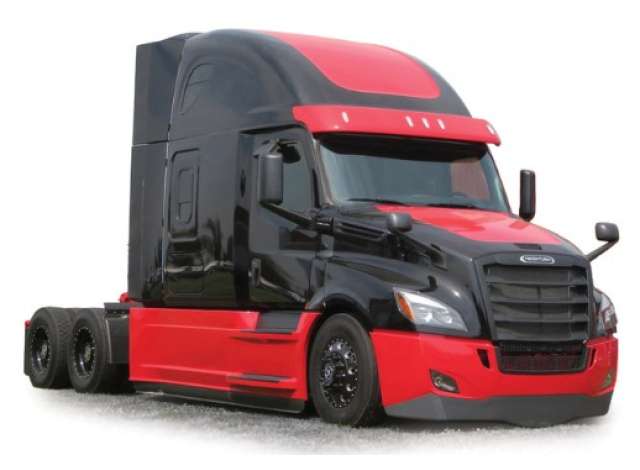 Pre-Order – 2018 Freightliner Cascadia, black/red 1:64 IXO America Model (ixoU64TR040) – ETA. January/February 2027