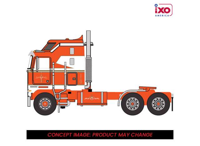 Pre-Order – 1976 Kenworth K100 Aerodyne, orange 1:64 IXO America Model (ixoU64TR041) – ETA. January/February 2027