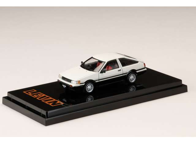 Pre-Order – 1983 Toyota Corolla Levin AE86 3 Door GT APEX, white/black 1:64 Hobby Japan Model (HJ643037WK) – ETA. October/November 2026