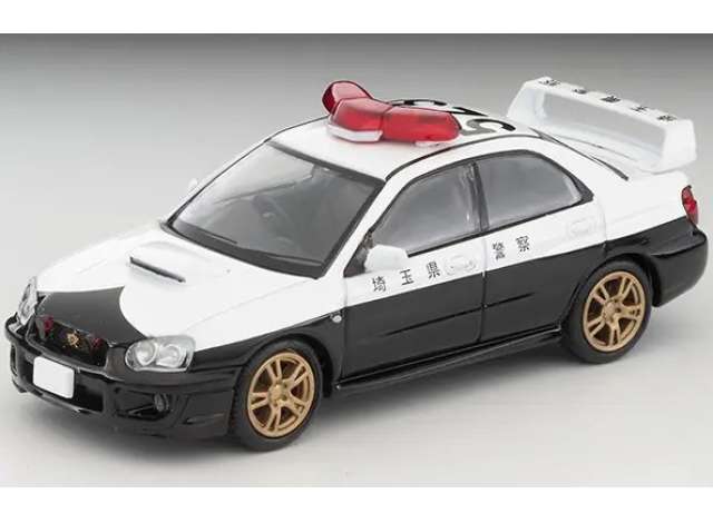 Pre-Order – Subaru Impreza WRX STi Police Car (Saitama Police), white/black 1:64 Tomica Limited Vintage Model (TLV-N372a) – ETA. November 2026