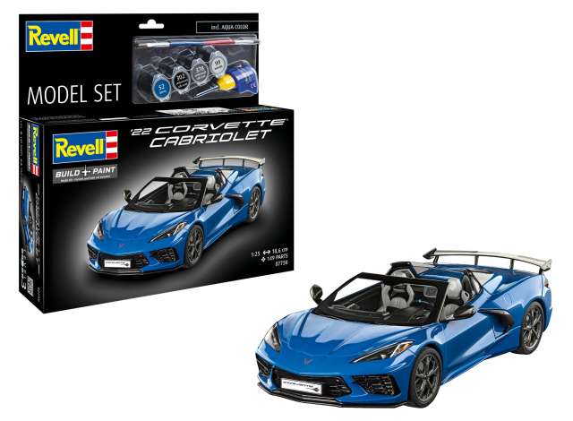 Pre-Order – Corvette C8 Cabriolet, Level 3, plastic modelkit 1:25 Revell - Germany Model (revell67750) – ETA. September 2026