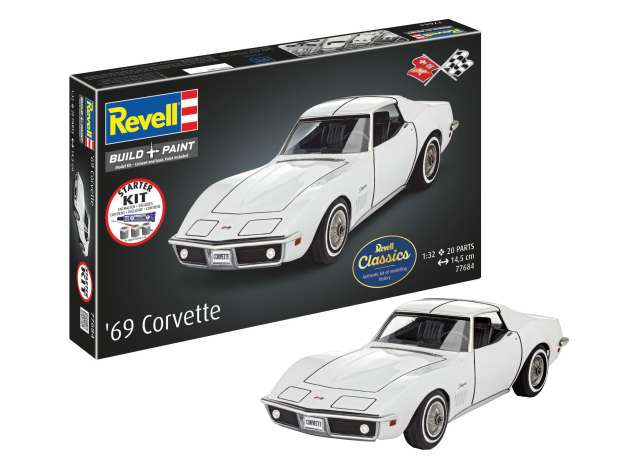 Pre-Order – Starter Kit Corvette C3, Level 3 plastic modelkit 1:32 Revell - Germany Model (revell77684) – ETA. November 2026