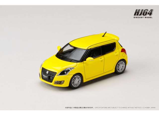 Pre-Order – Suzuki Swift Sport (ZC32S), champion yellow 1:64 Hobby Japan Model (HJ641082Y) – ETA. October/November 2026
