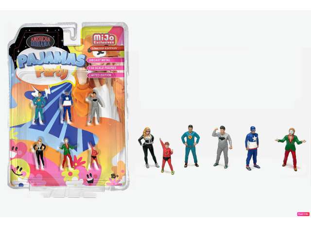 Figure set *Pajamas Party* 1:64 American Diorama Model