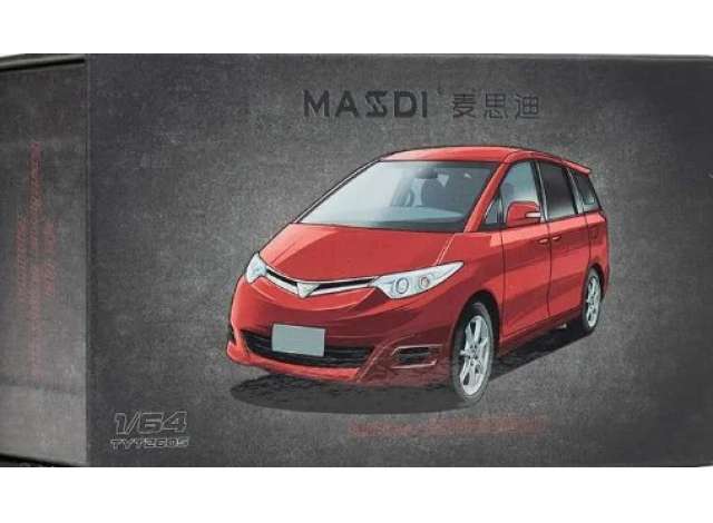 Pre-Order – 2006 Toyota Estima GSR50, red 1:64 Massdi Model (MAS-TYT2605) – ETA. October 2026