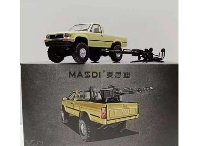 Pre-Order – 1994 Toyota Hilux LN107, desert yellow 1:64 Massdi Model (MAS-TYT3906) – ETA. October 2026