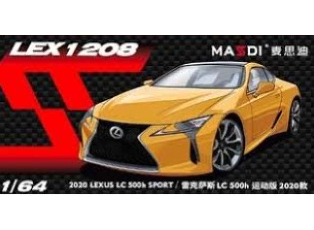 Pre-Order – 2020 Lexus LS 500h, yellow 1:64 Massdi Model (MAS-LEX1208) – ETA. October 2026