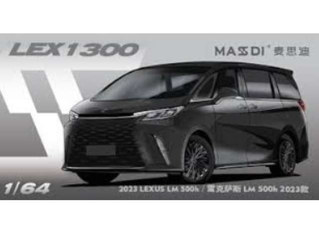 Pre-Order – 2023 Lexus LM 500h, black 1:64 Massdi Model (MAS-LEX1300) – ETA. October 2026