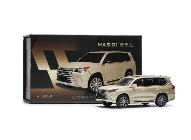 Pre-Order – 2016 Lexus LS LX570, gold 1:64 Massdi Model (MAS-LEX2503) – ETA. October 2026