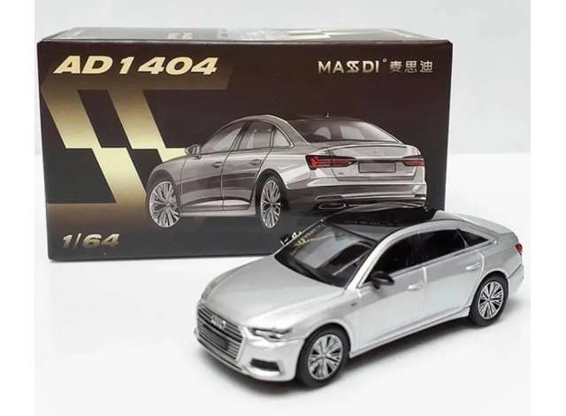 Pre-Order – Audi A6 (C8), silver 1:64 Massdi Model (MAS-AD1404) – ETA. October 2026