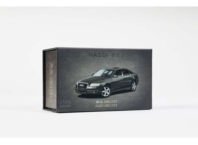 Pre-Order – Audi A6L (C6), black 1:64 Massdi Model (MAS-AD1600) – ETA. October 2026