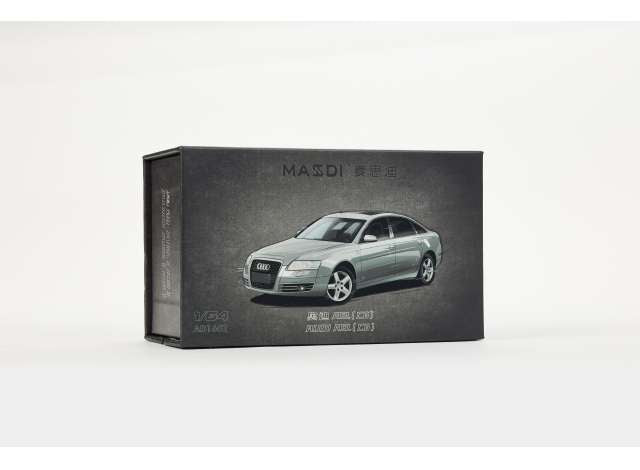 Pre-Order – Audi A6L (C6), silver grey 1:64 Massdi Model (MAS-AD1602) – ETA. October 2026