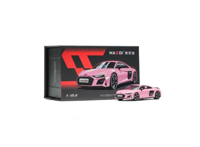 Pre-Order – 2022 Audi R8 V10 Coupe Performance, pink 1:64 Massdi Model (MAS-AD4709) – ETA. October 2026