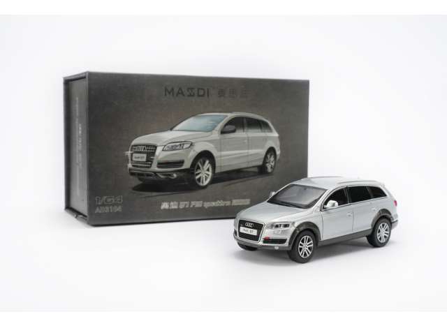 Pre-Order – 2008 Audi Q7 FSI Quattro, silver 1:64 Massdi Model (MAS-AD3104) – ETA. October 2026