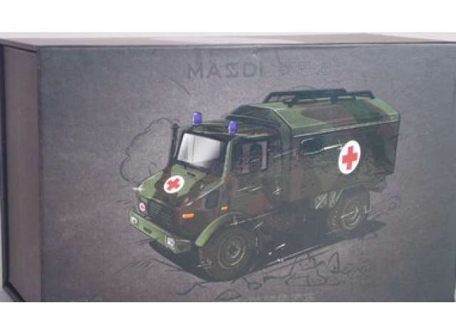 Pre-Order – U1300L Military Ambulance, NATO tricolor camouflage 1:64 Massdi Model (MAS-TJ1026) – ETA. October 2026
