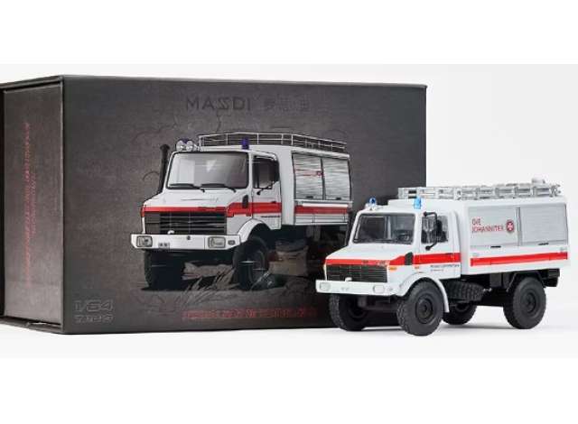 Pre-Order – U1300L St. John's Disaster Rescue Vehicle, white/red 1:64 Massdi Model (MAS-TJ1019) – ETA. October 2026