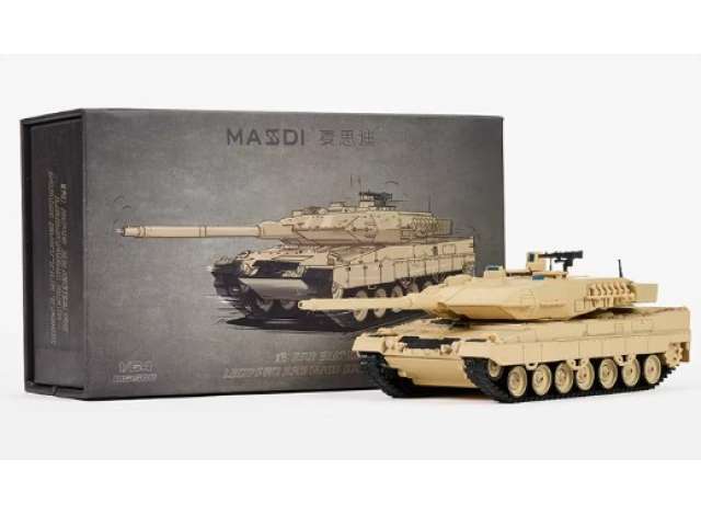 Pre-Order – Leopard 2 A6, sand camouflage 1:64 Massdi Model (MAS-MS1500) – ETA. October 2026