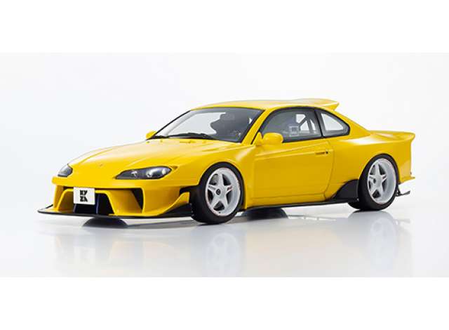Pre-Order – Nissan Silvia S15 Khyzyl Saleem, yellow 1:18 Kyosho Model (kyoKSR18066Y) – ETA. October/November 2026