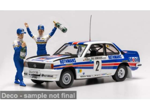 Pre-Order – 1982 Opel Ascona 400 #2 W.Röhrl/C.Geistdörfer, Rally Monte Carlo, white/blue/red 1:43 IXO Models Model (ixoSPRM002-82) – ETA. July/August 2026