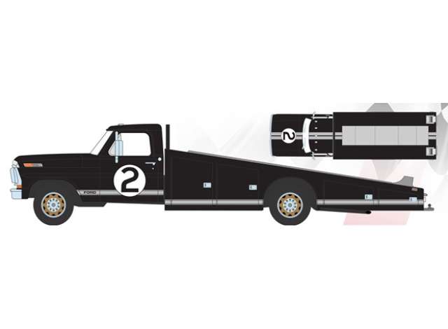 Pre-Order – 1970 Ford F-350 Ramp Truck #2 *60th Anniversary 24 Hours of Le Mans 1966*, black 1:18 Acme Diecast Model (acme1801423) – ETA. October/November 2026