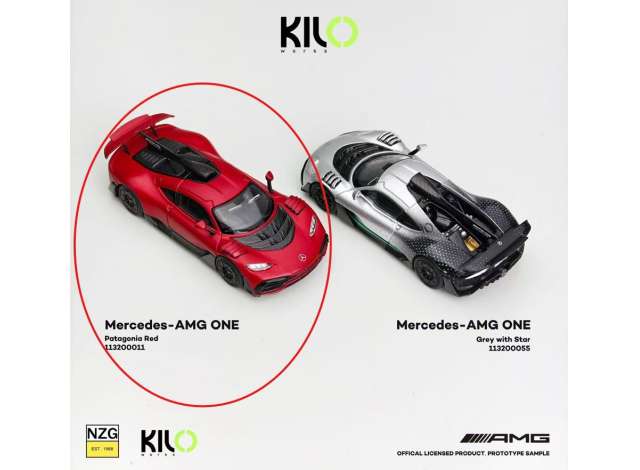 Pre-Order – Mercedes-Benz AMG One, red 1:64 KILOWorks Model (KLW113200011) – ETA. October/November 2026