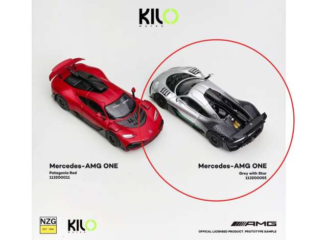 Pre-Order – Mercedes-Benz AMG One, grey with star 1:64 KILOWorks Model (KLW113200055) – ETA. October/November 2026