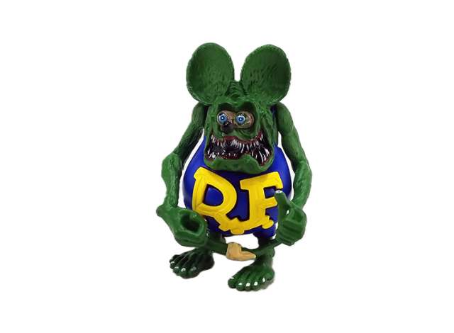 Pre-Order – Ed *Big Daddy* Roth Rat Fink Figure, blue/green/yellow 1:18 Acme Diecast Model (acme1800118) – ETA. October/November 2026