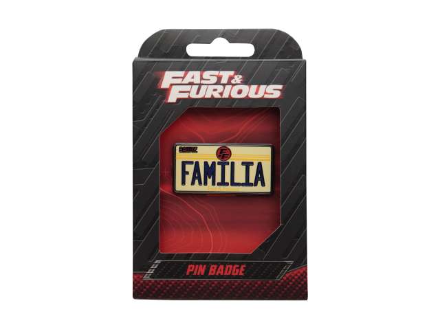Pre-Order – Fast & Furious Familia License Plate Pin Badge 1:0 Fanattik Model (fanUV-FF04) – ETA. October/November 2026