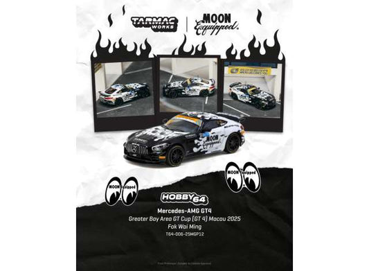 Pre-Order – Mercedes-AMG GT4 Greater Bay Area GT Cup (GT4) Macau 2025 Fok Wai Ming 1:64 Tarmac Works Model Car (TCT6400625MGP12) Stocks Due Sept / Oct 2026