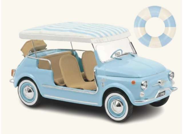 Pre-Order – 1965 Fiat 500 Jolly, blue 1:18 Norev Model (nor187793) – ETA. December 2026