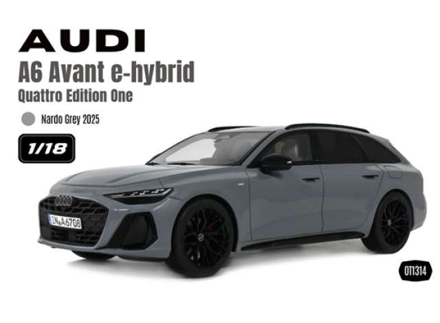 Pre-Order – 2025 Audi A6 Avant E-Hybrid Quattro Edition One*Resin series*, nardo grey 1:18 OttOmobile Miniatures Model (OT1314) – ETA. January 2027