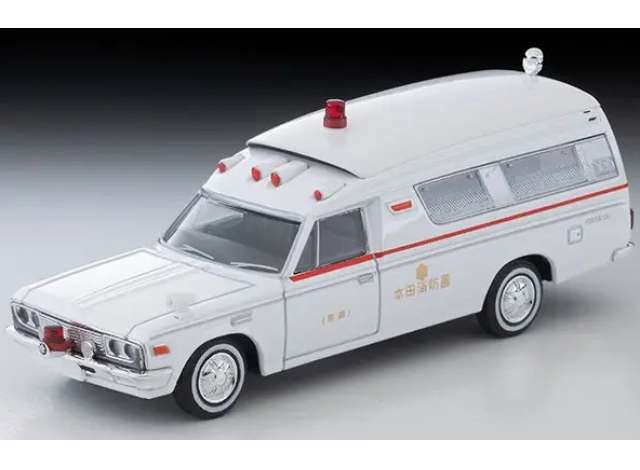Pre-Order – Toyota Ambulance FS55V, white/red 1:64 Tomica Limited Vintage Model (TLV-216b) – ETA. January/February 2027