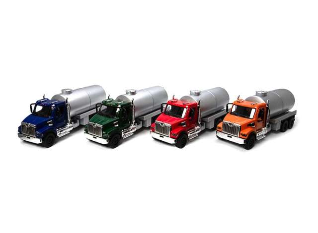 Pre-Order – Western Star 47X (Fuel Truck) in a tray with 12pcs. 1:66 Kinsmart Model (KT11004D~12) – ETA. December 2026
