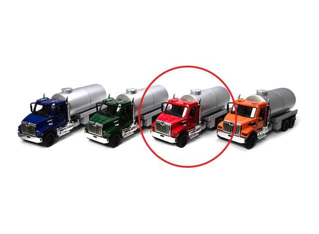 Pre-Order – Western Star 47X (Fuel Truck), red in window box 1:66 Kinsmart Model (KT11004Wr) – ETA. December 2026