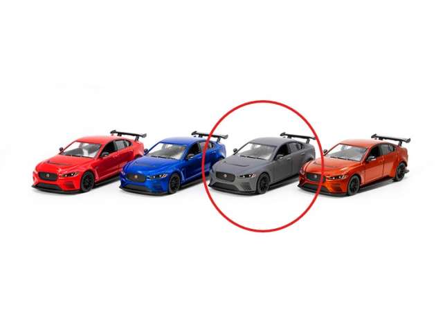 Pre-Order – 2018 Jaguar XE SV Project 8, matte grey 1:38 Kinsmart Model (KT5416Wgy) – ETA. December 2026