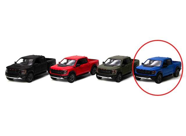 Pre-Order – 2022 Ford F-150 Raptor, matte blue 1:36 Kinsmart Model (KT5436WMb) – ETA. December 2026