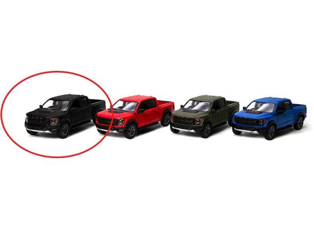 Pre-Order – 2022 Ford F-150 Raptor, matte black 1:36 Kinsmart Model (KT5436WMbk) – ETA. December 2026