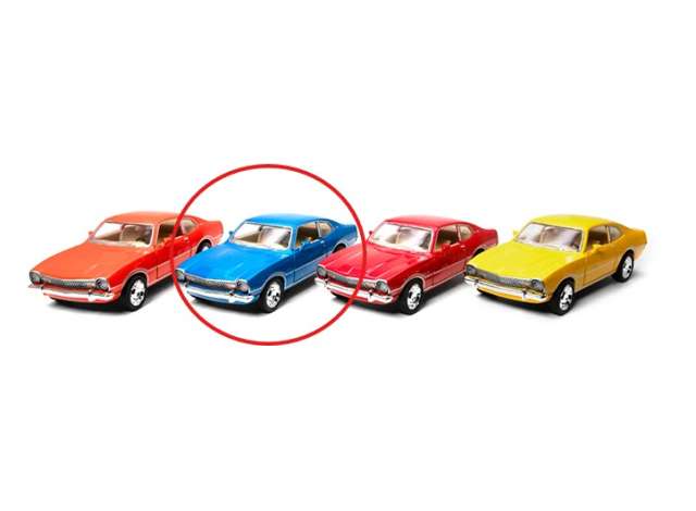 Pre-Order – 1974 Ford Maverick, blue 1:38 Kinsmart Model (KT5488Wb) – ETA. December 2026