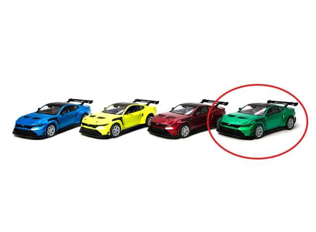 Pre-Order – 2025 Ford Mustang GTD, green 1:38 Kinsmart Model (KT5489Wgr) – ETA. December 2026