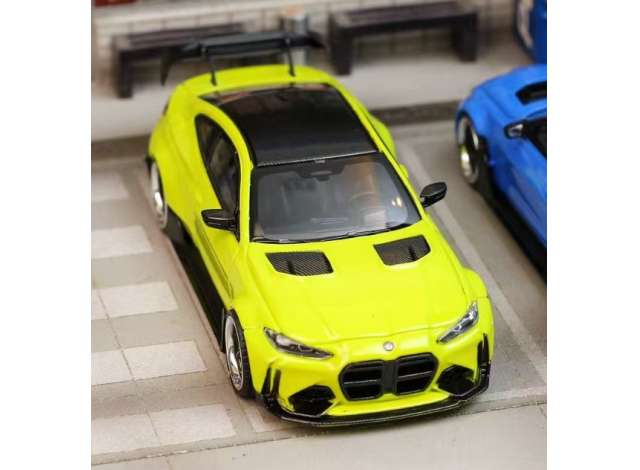 Pre-Order – Custom G82 M4 with perforated hood, yellow 1:64 Street Weapon Model (STW288) – ETA. January/February 2027