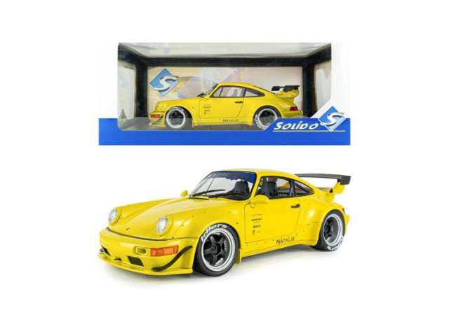 Pre-Order – 2023 Porsche 911 (993) RWB bodykit, yellow 1:18 Solido Model (soli1807518) – ETA. October 2026