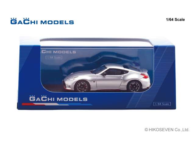 Pre-Order – 2014 Nissan Fairlady Z Nismo, brilliant silver 1:64 Gachi Models Model (GM64002SL) – ETA. December 2026