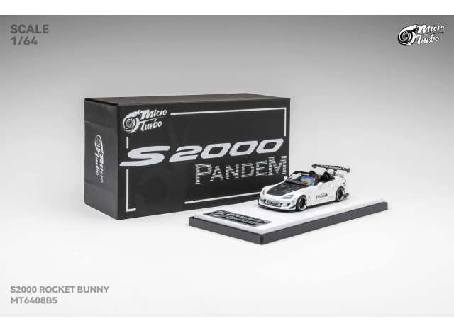Pre-Order – Custom S2000 RB, metallic white 1:64 Microturbo Model (MT6408B5) – ETA. December 2026