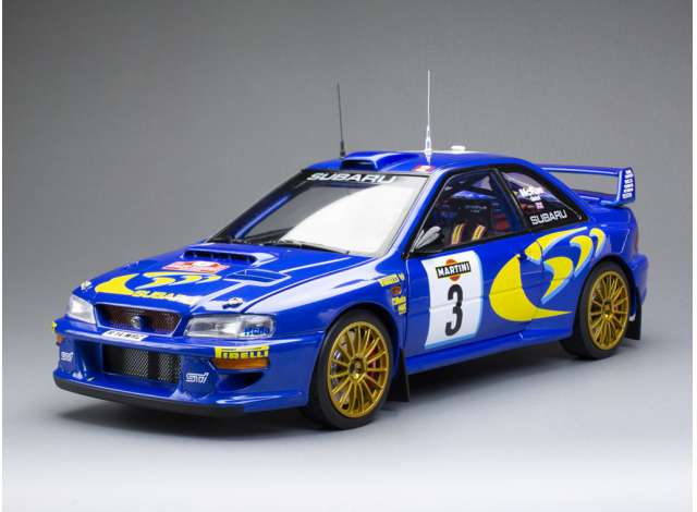 Pre-Order – 1998 Subaru Impreza S5 WRC #3 C.McRae/N.Grist 3rd Rallye Sanremo 1998, blue 1:18 SunStar Model (sun5783) – ETA. December 2026